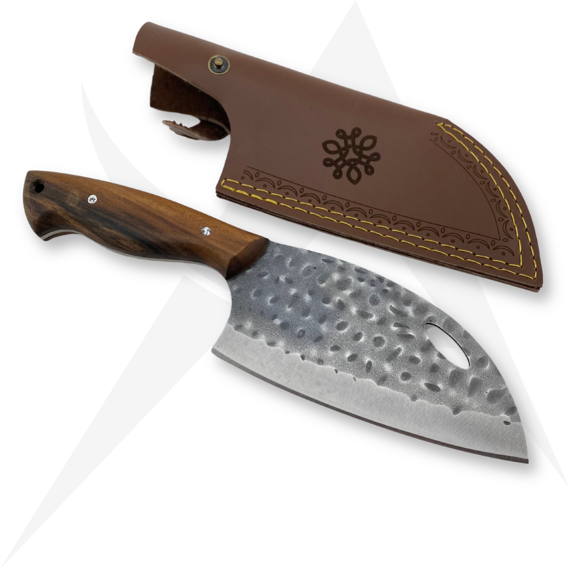 ALMAZAN Desenli Paslanmaz Çelik Outdoor Kamp Bıçağı