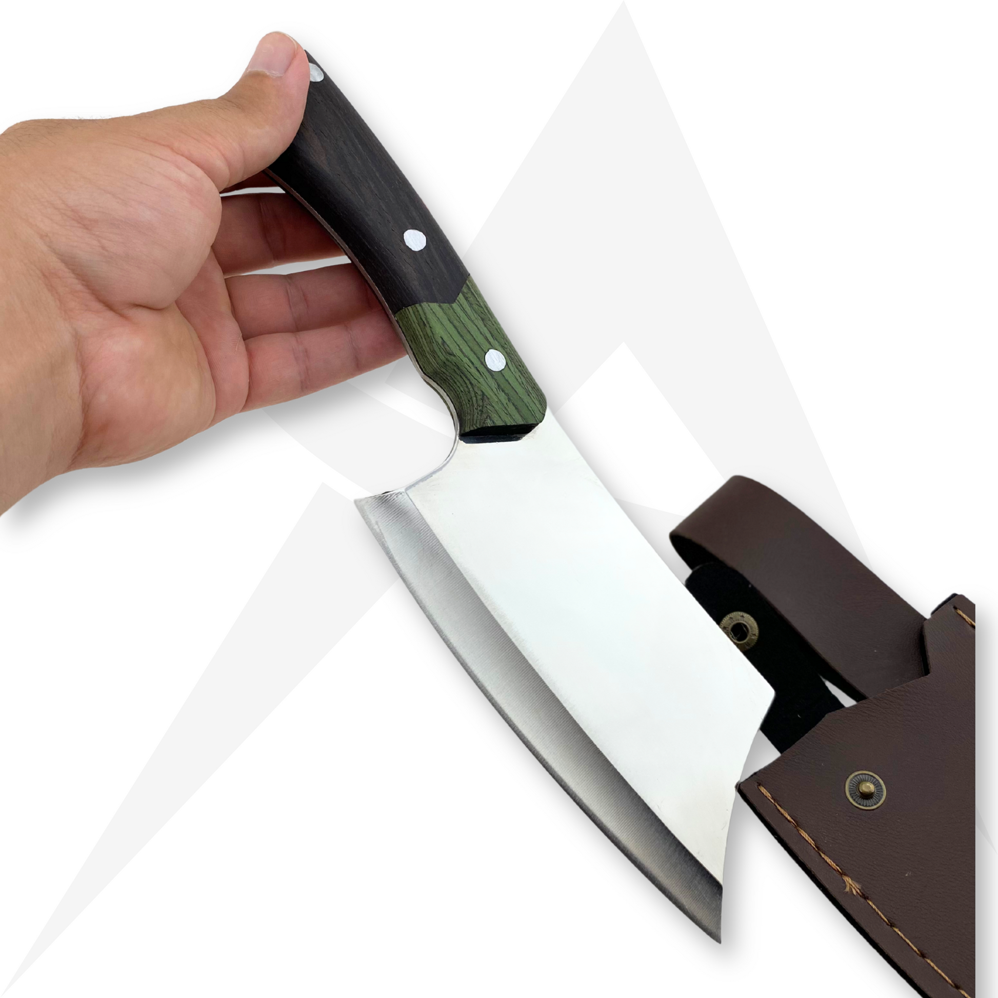 ALMAZAN Çift Renk Paslanmaz Çelik Outdoor Kamp Bıçağı